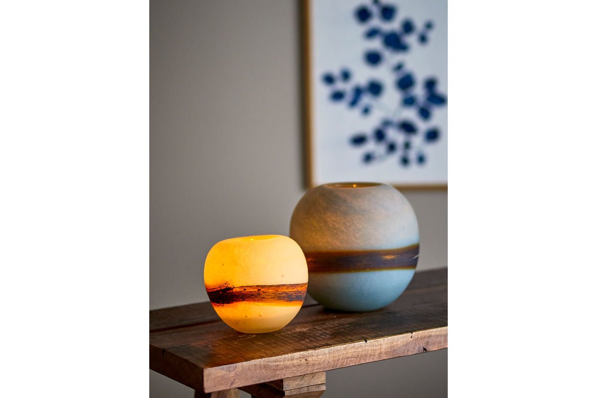 Váza „Feyra“ – modré sklo