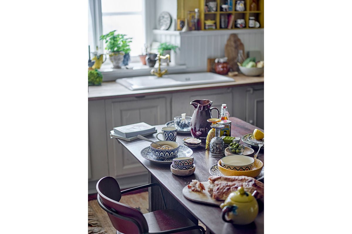 Krug Liros – kamenina s reaktívnou glazúrou v hnedej farbe