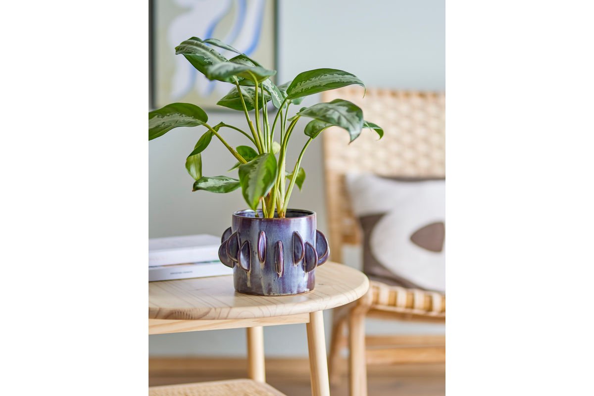 Blumentopf Fairyl – glitzerndes Steingut