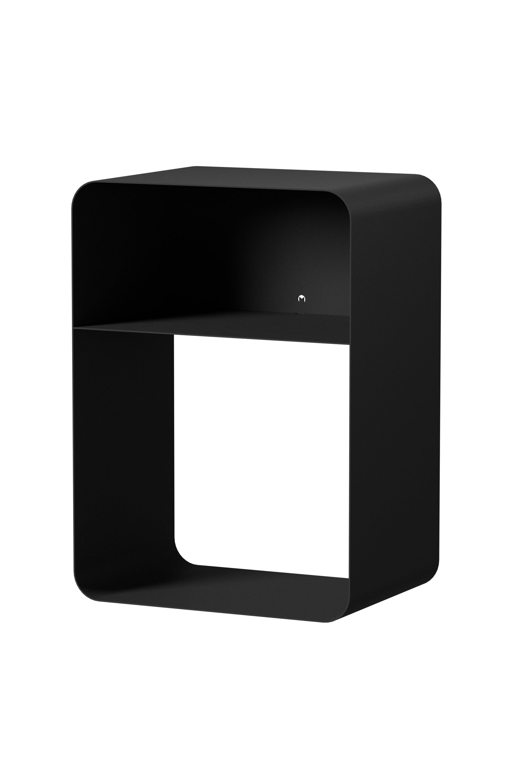 Nočný stolík Damio – minimalistický dizajn z práškovo lakovaného kovu