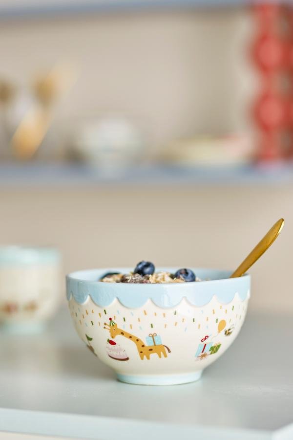 Miska Eirvik – Modrá, vyrobená z kameniny