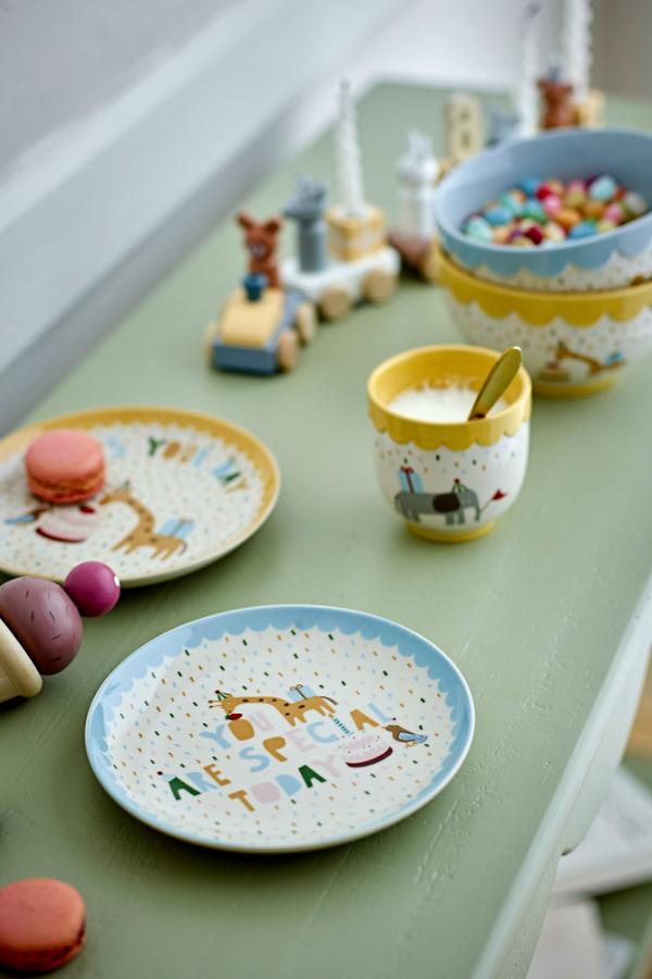 Miska Eirvik – Modrá, vyrobená z kameniny