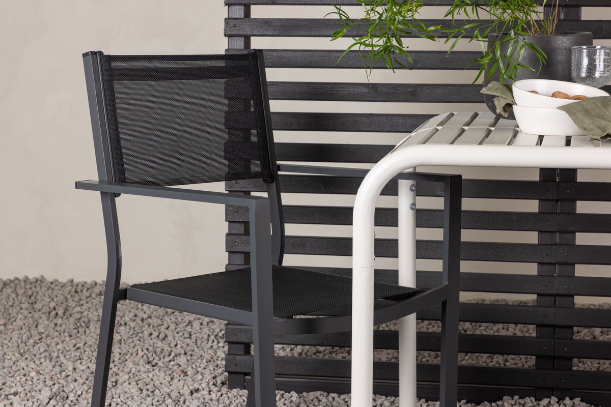 Záhradná kaviarenská súprava Florenz – 3-dielna záhradný nábytkový set v Béžová/Czarny