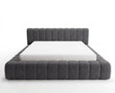 Designer Polsterbett Ivo in Samt – Grau
