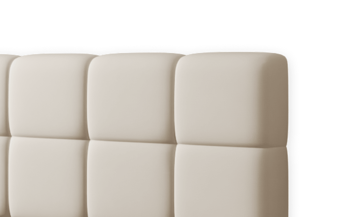 Vlastná čalúnená posteľ: Čelo postele