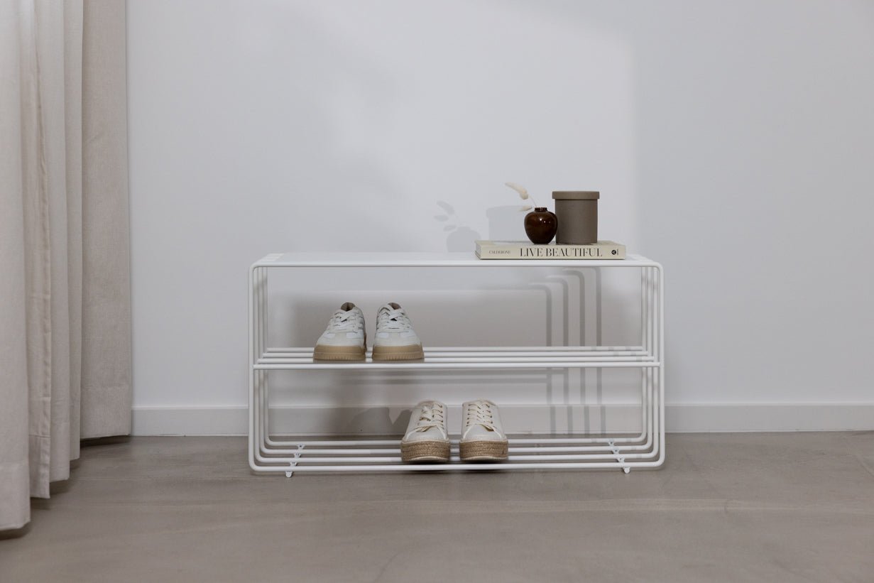 Schuhregal Neva – Metallregal mit Loft-Flair in vielen Farben