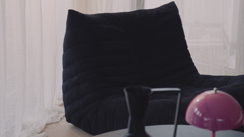 Designer Sofa-Sessel Calmo in Teddy Bouclé