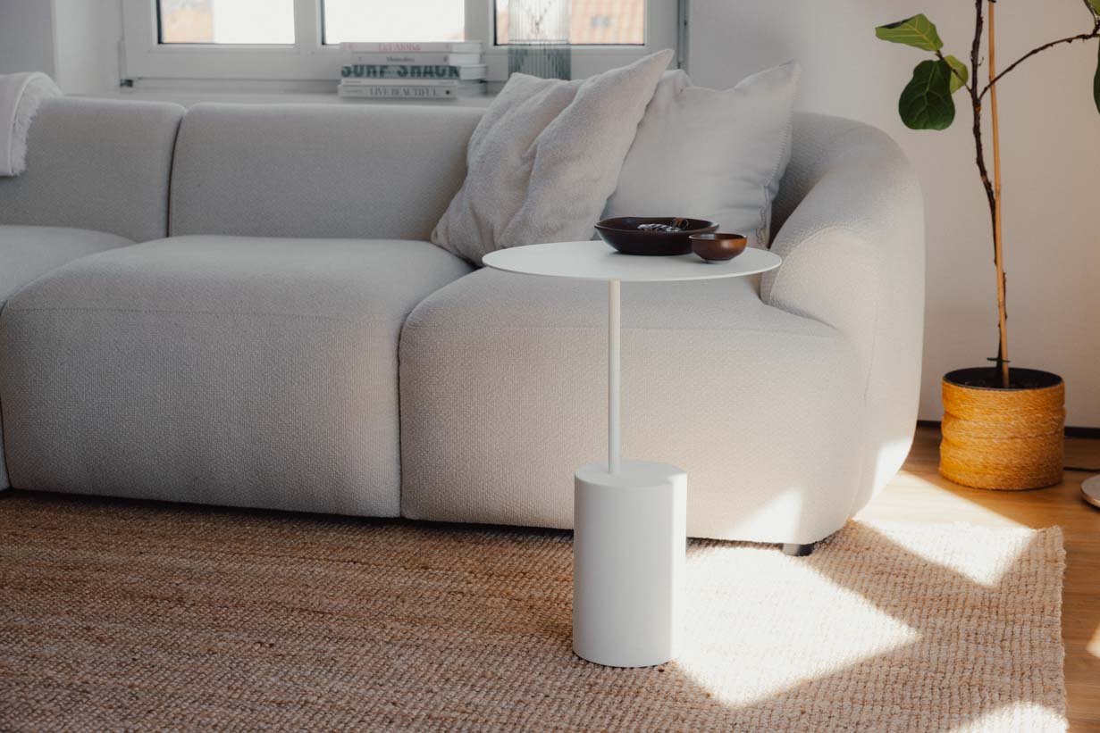 Konferenčný stolík/prístavný stolík Ciro – nerezový dizajn pre vnútorné aj vonkajšie použitie