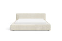 Designer Polsterbett Theo in Cord mit Stauraum – Beige