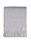 Alpaka prikrývka Inari - čistá alpaka vlna v svetlosivej - 200x150 cm