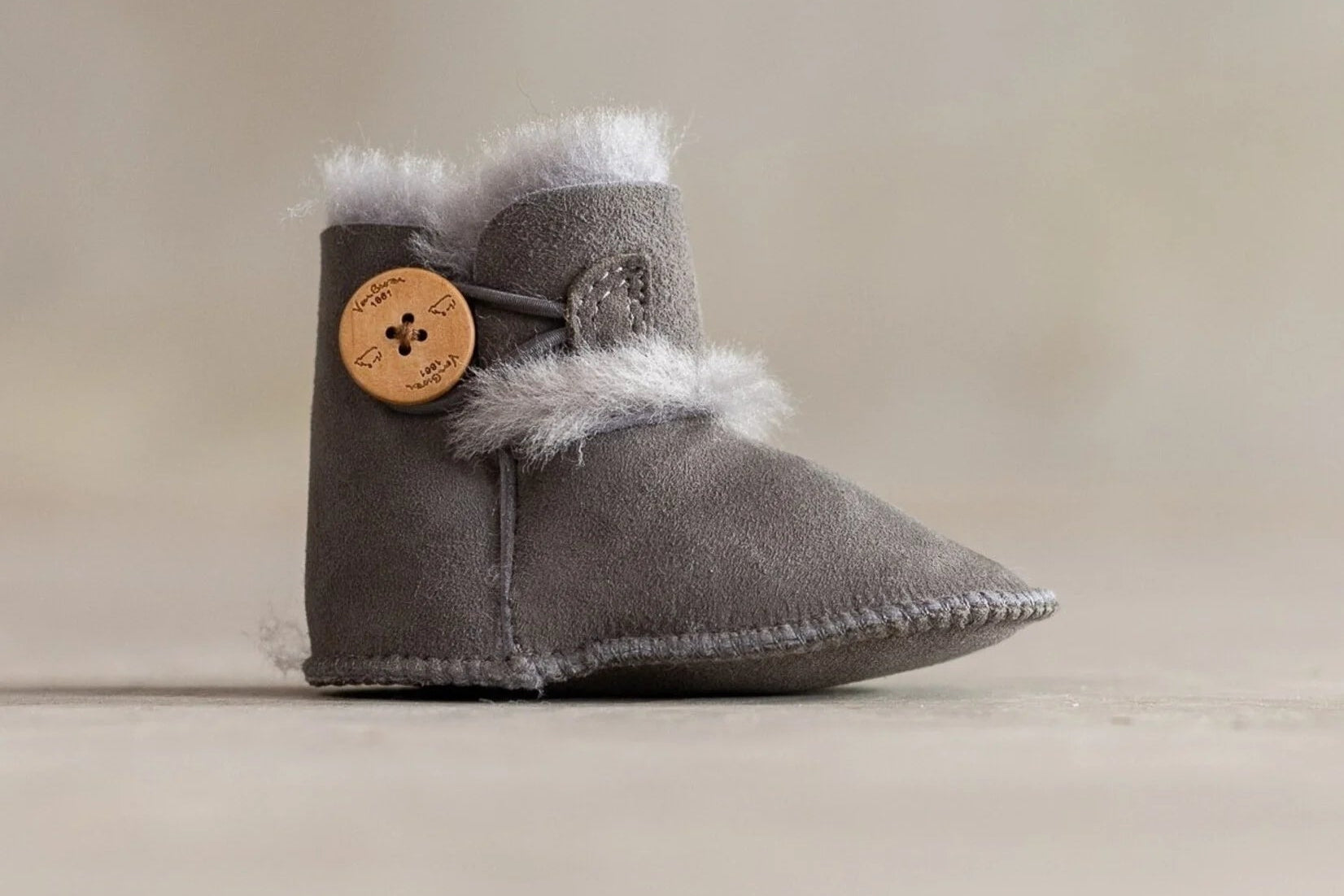 Detské papuče z ovčej vlny Noa – pravá ovčia vlna v Pieskovej, Sivej, Ružovej a Bielej