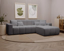 Designer Ecksofa Loft in Samt