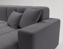 Designer Ecksofa Loft in Samt