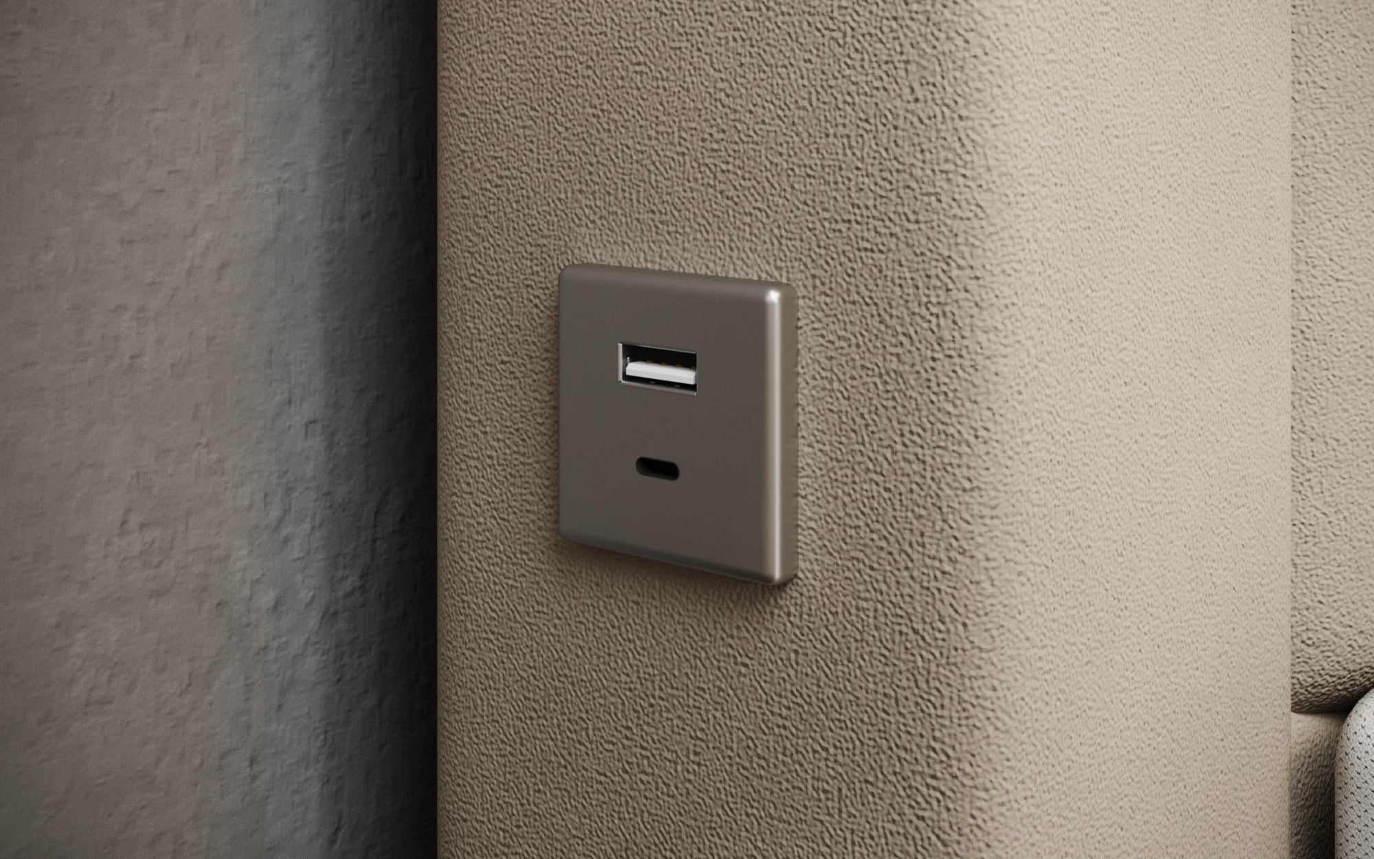 Boxspringová posteľ Troja s RGB, USB a úložným priestorom