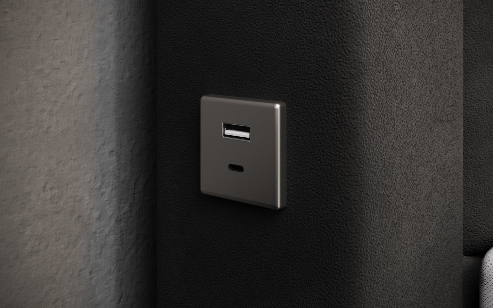 Boxspringová posteľ Troja s RGB, USB a úložným priestorom