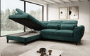 Designer Ecksofa Nobile mit verstellbarer Rückenlehne