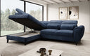 Designer Ecksofa Nobile mit verstellbarer Rückenlehne