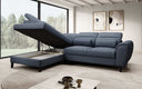Designer Ecksofa Nobile mit verstellbarer Rückenlehne