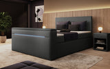 Boxspringbett Simple mit TV Lift und LED - Luxusbetten24