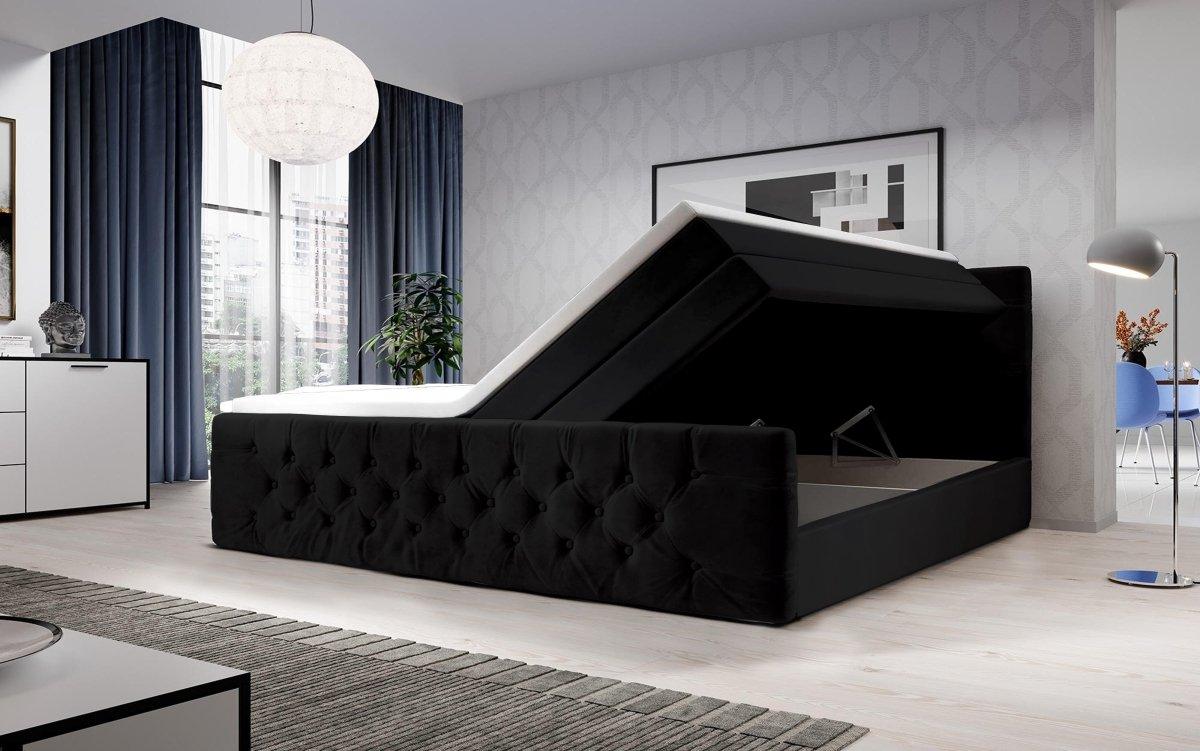 Boxspringbett Velutto mit Stauraum - Luxusbetten24