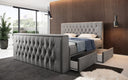 Boxspringbett Vulnero mit TV Lift und Stauraum (2 Schubladen) - Luxusbetten24