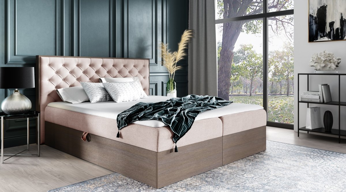 Designer Holzbett Neola mit Stauraum - Luxusbetten24