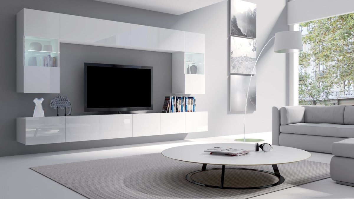 Designer Wohnwand Da Vinci mit LED - Luxusbetten24