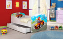 Kinderbett Luna mit Stauraum und verschiedenen Motiven - Luxusbetten24