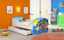Kinderbett Luna mit Stauraum und verschiedenen Motiven - Luxusbetten24
